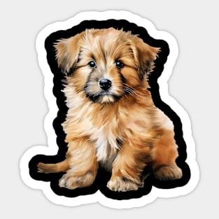 Puppy Catalan Sheepdog Sticker